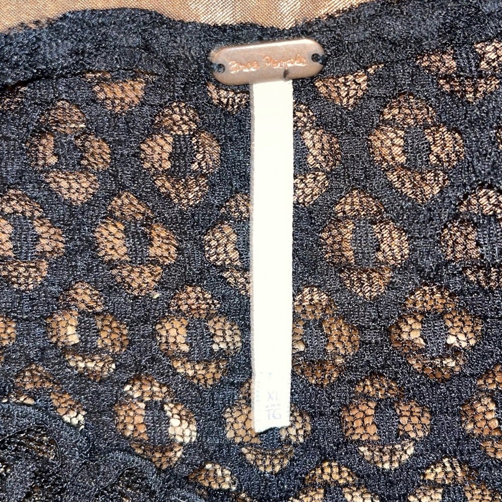 Free People Black Lace Blouse - Picture 5 of 7